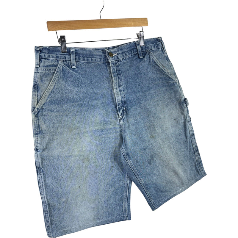 Vintage Carhartt Dungaree Fit Denim Carpenter Shorts 38