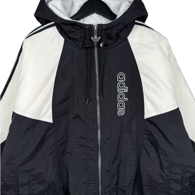 Vintage Adidas Full Zip Colorblock Hooded Windbreaker