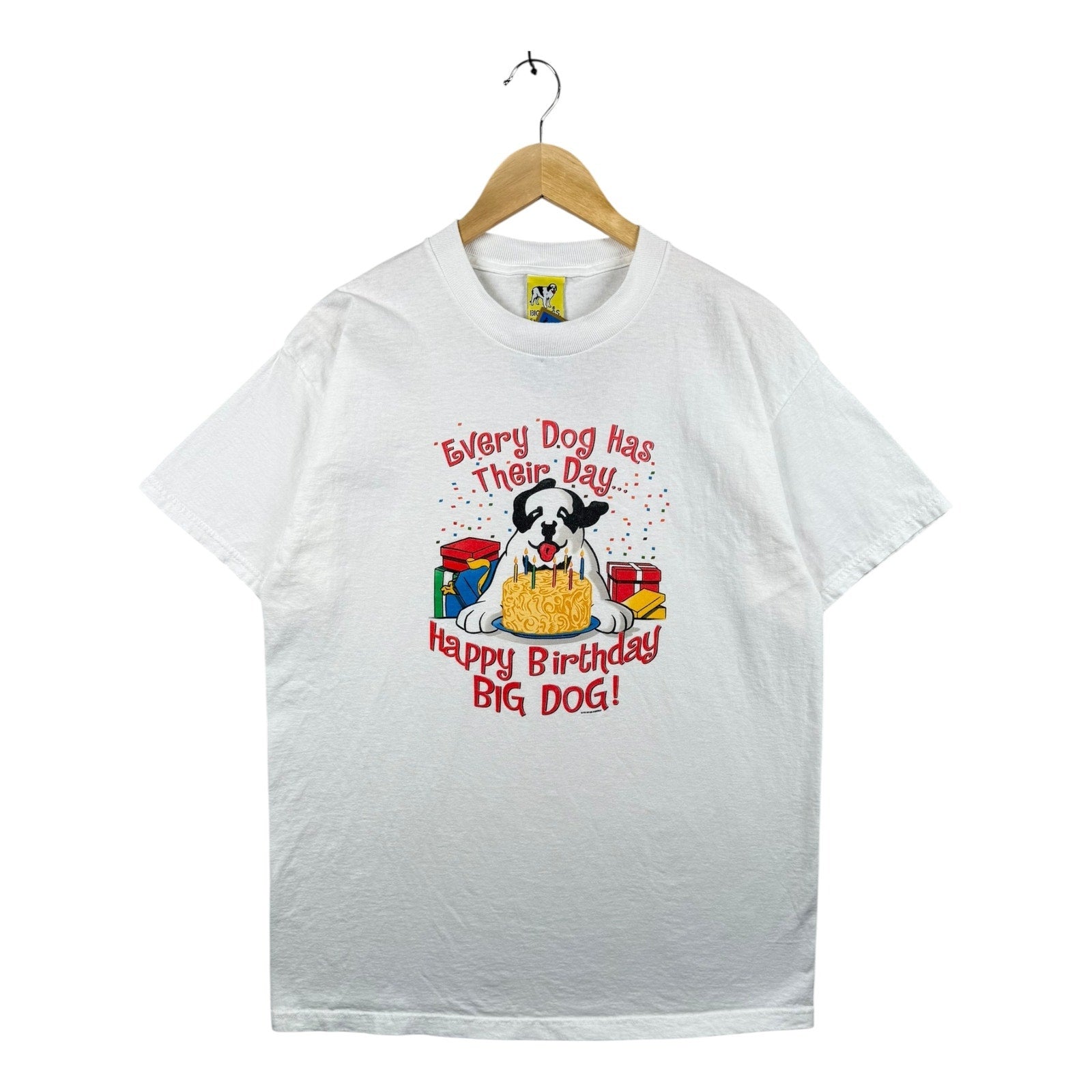 Vintage Big Dogs Happy Birthday Graphic T-Shirt