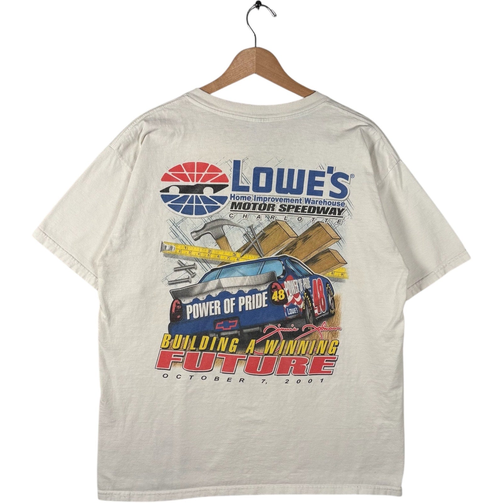 Vintage Jimmie Johnson #48 Lowe's NASCAR Tee L