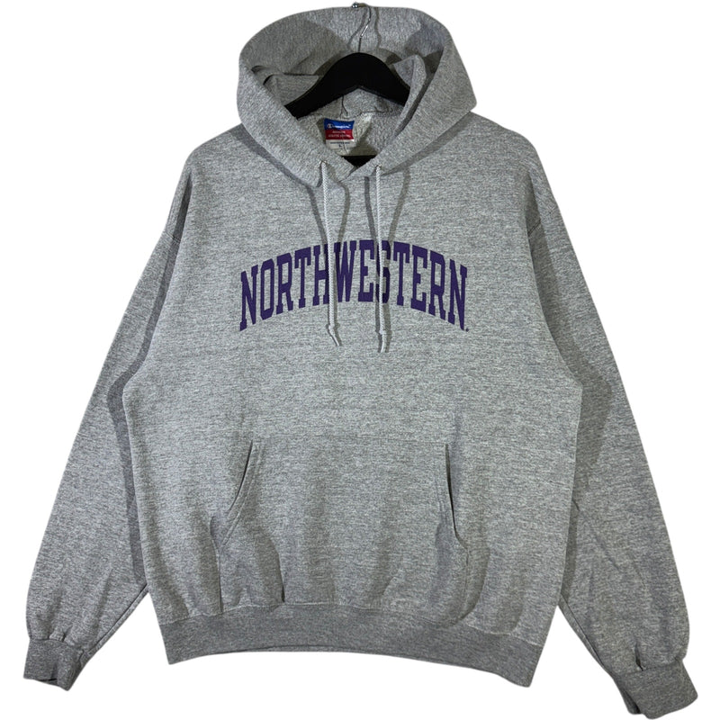 Vintage Champion Northwestern University Spellout Hoodie