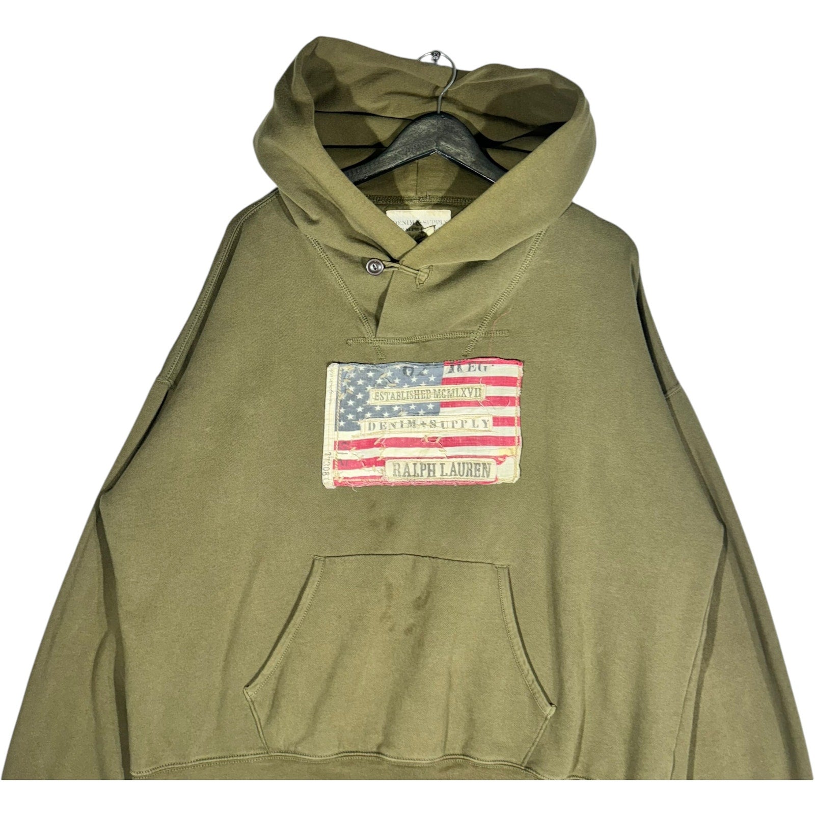 Vintage Ralph Lauren Denim & Supply American Flag Hoodie