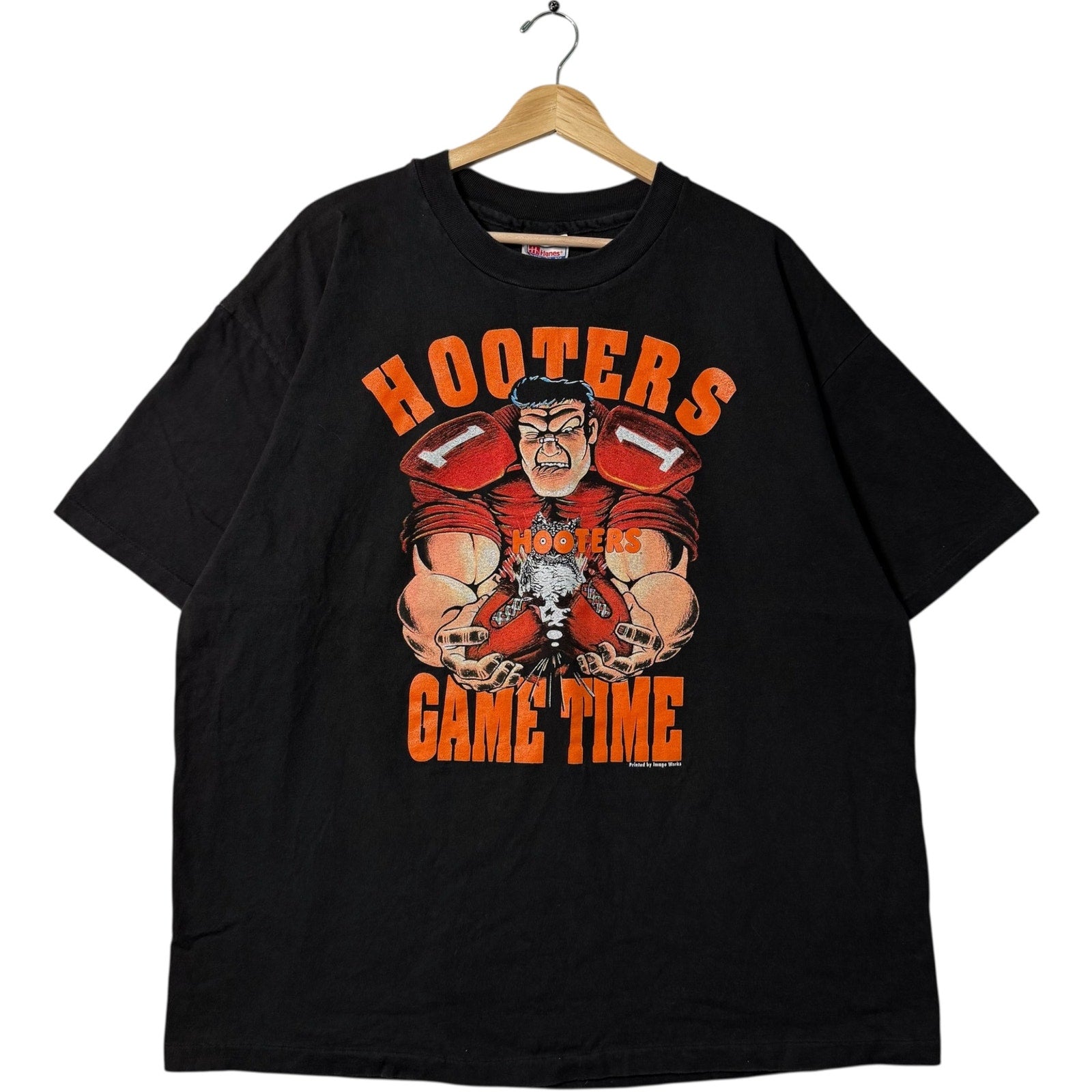 Vintage Hooters "Game Time" Football Tee