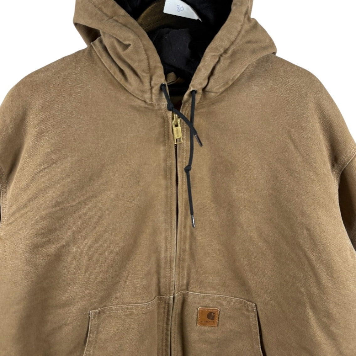 Vintage Carhartt Insulated Active Hoodie Full Zip Workwear Jacket