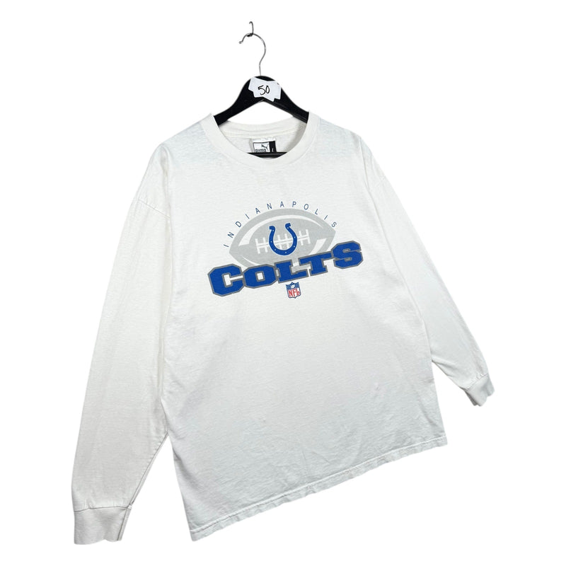 Vintage Puma Indianapolis Colts NFL Long Sleeve T-Shirt