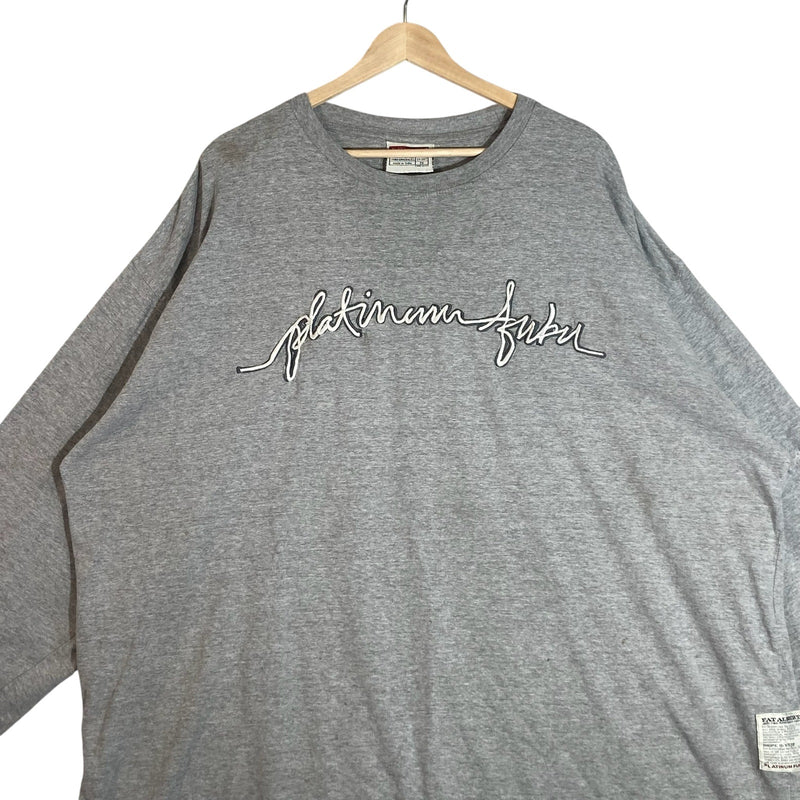 Vintage Platinum Fubu Cursive Spell Out Long Sleeve