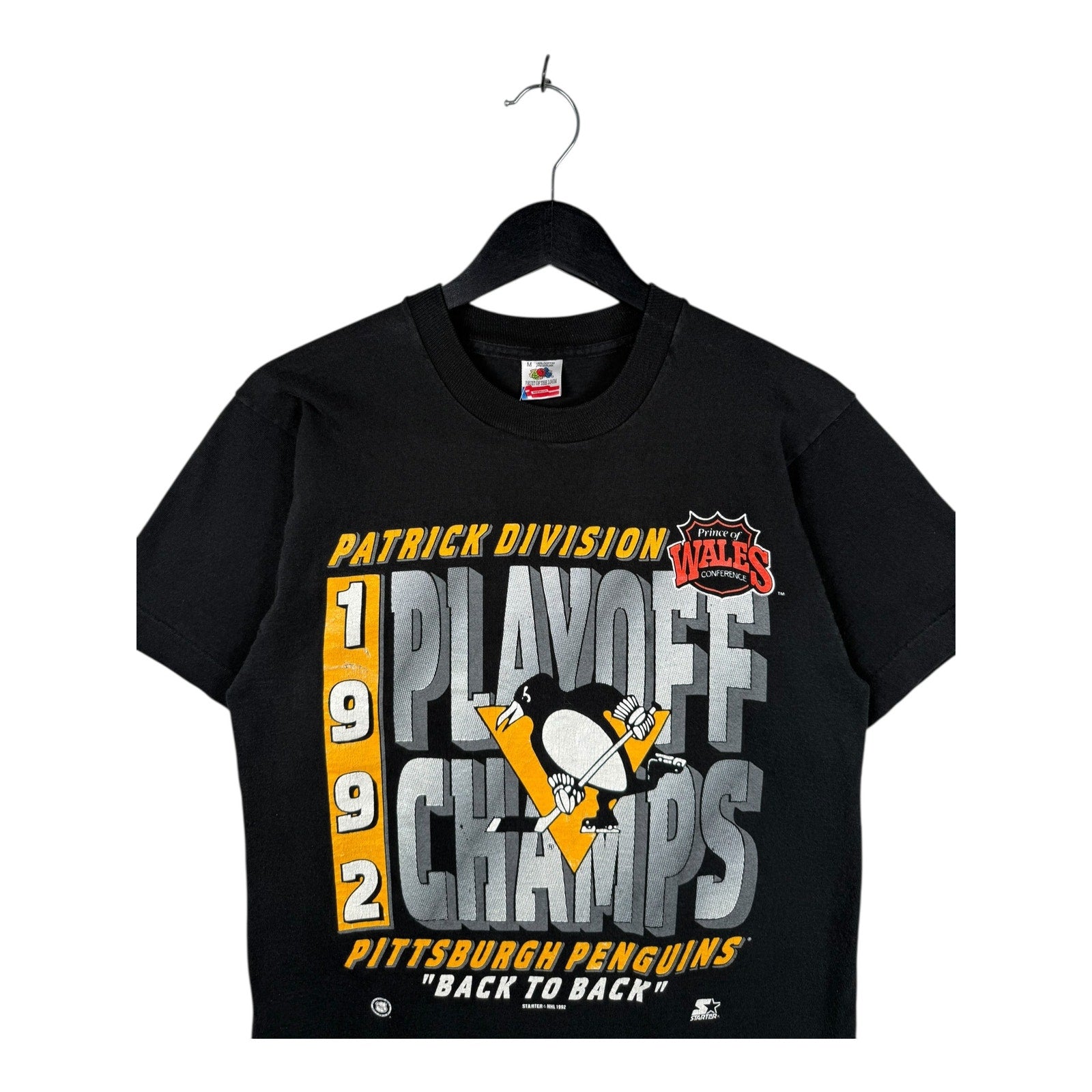 Vintage Pittsburgh Penguins Playoff Champs NHL T-Shirt