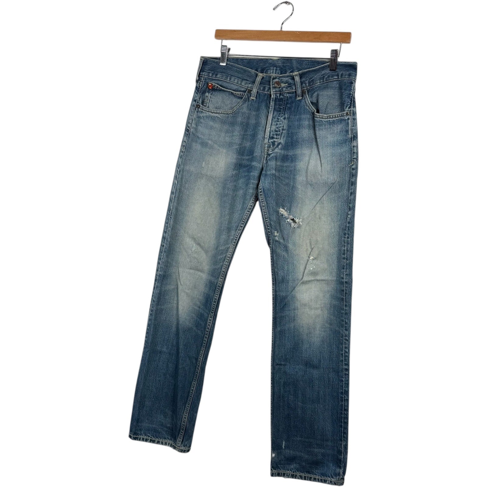 Y2K Evisu x Puma Straight Leg Denim Jeans 33x30