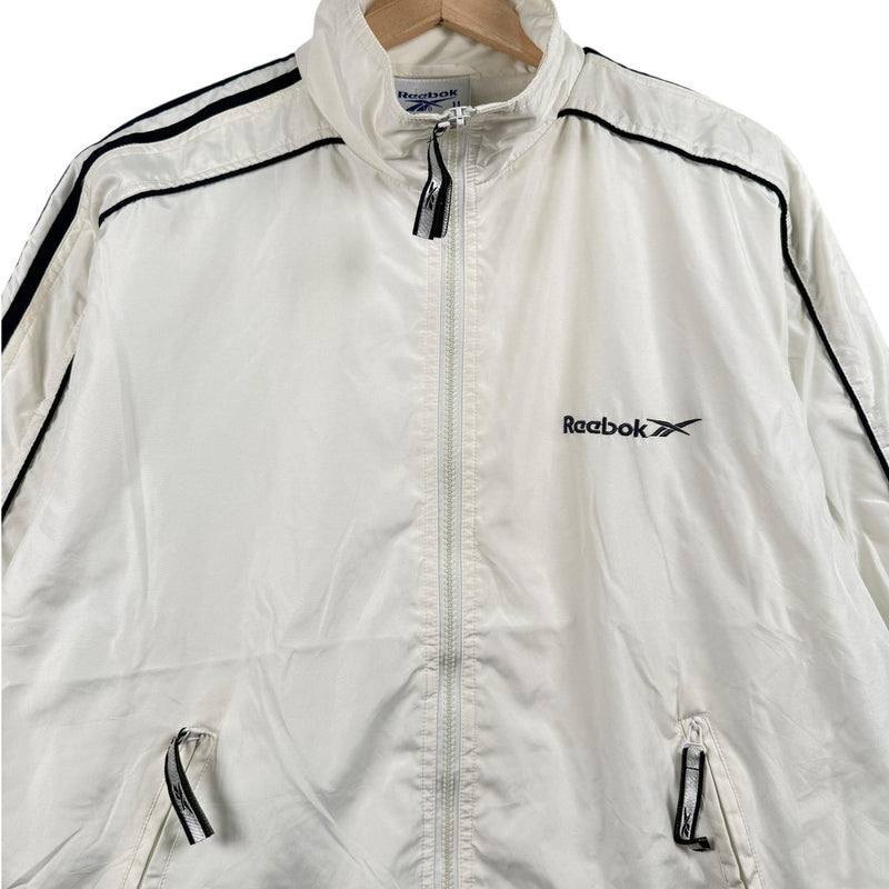 Vintage Reebok Chest Logo Retro Full Zip Track Jacket