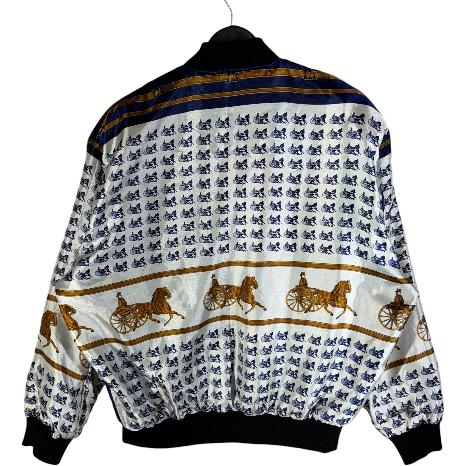 Vintage Picasso Abstract Design Reversible Bomber Jacket