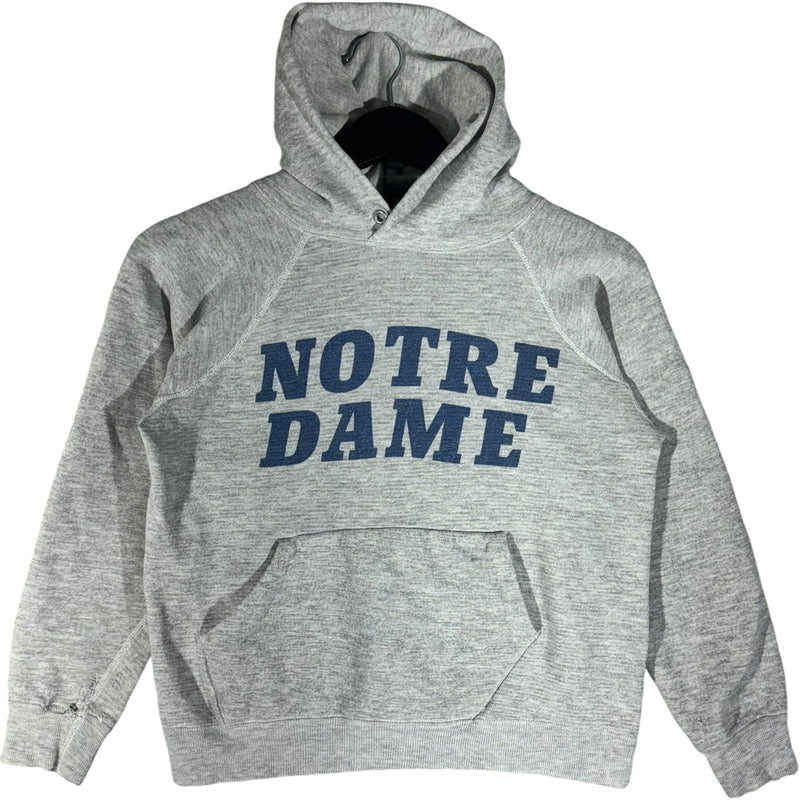 Vintage Champion Notre Dame Spellout Hoodie 80s