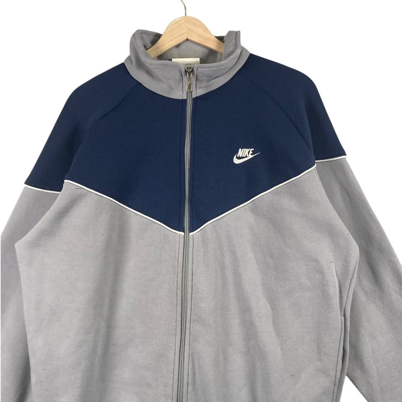 Vintage Nike Colorblock Full Zip Stand Collar Sweatshirt