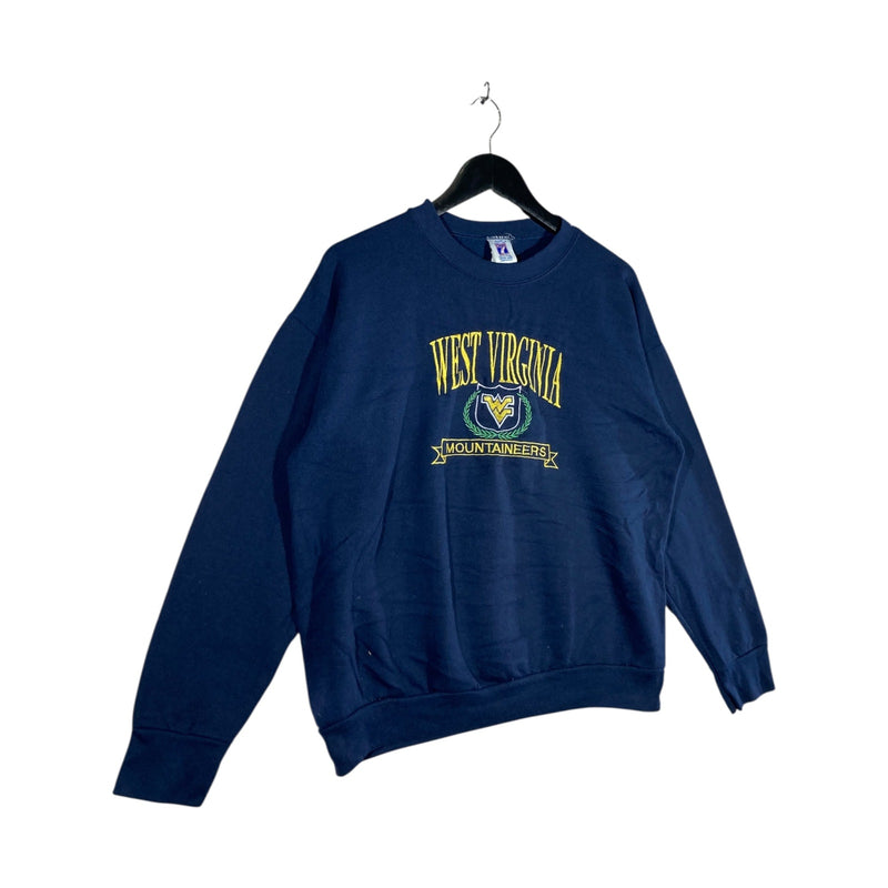 Vintage Logo 7 West Virginia University Mountaineers Crewneck