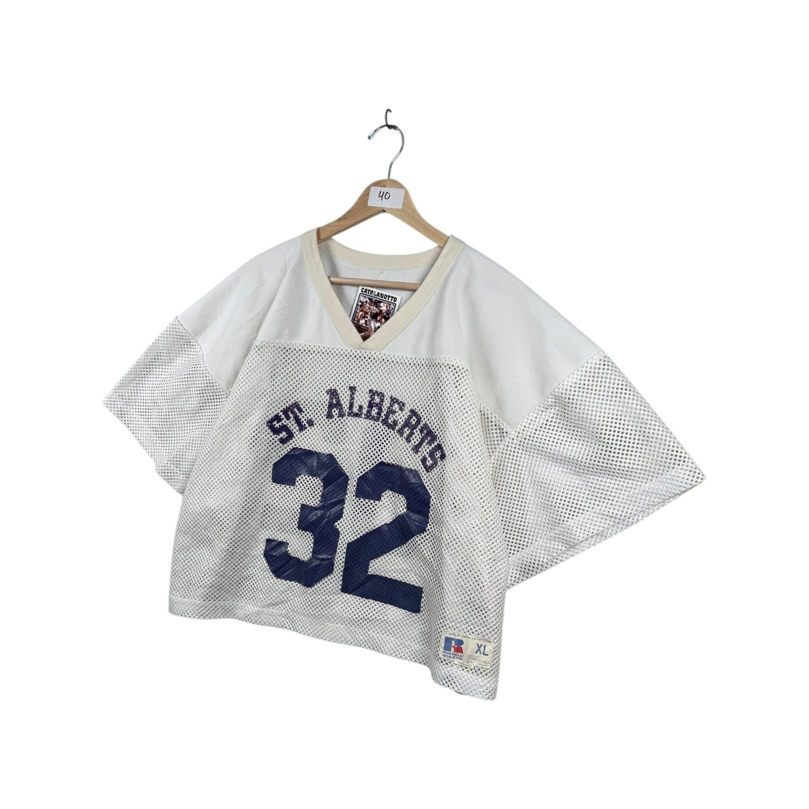 Vintage Russell Athletic St. Alberts Y2K Cropped Jersey