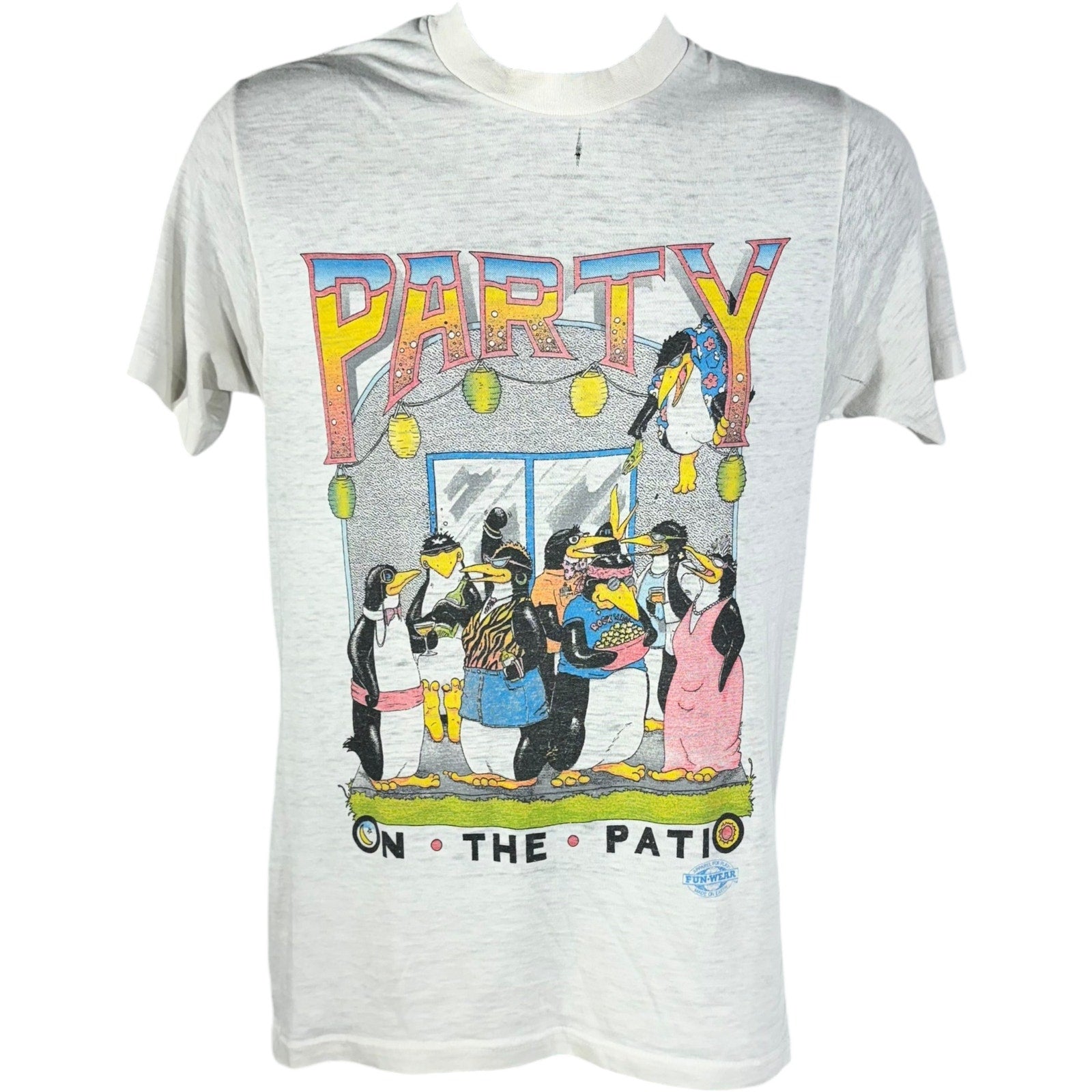 Vintage Penguine Party On The Patio Tee