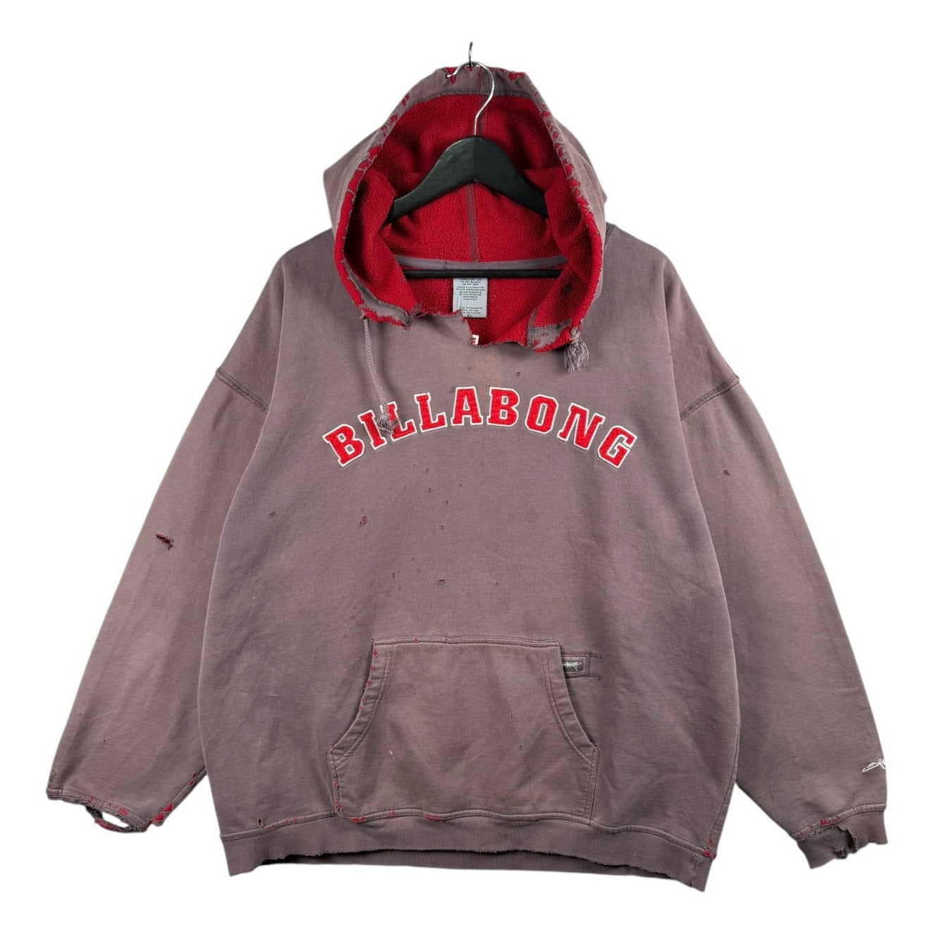 Vintage Billabong Distressed Pullover Hoodie