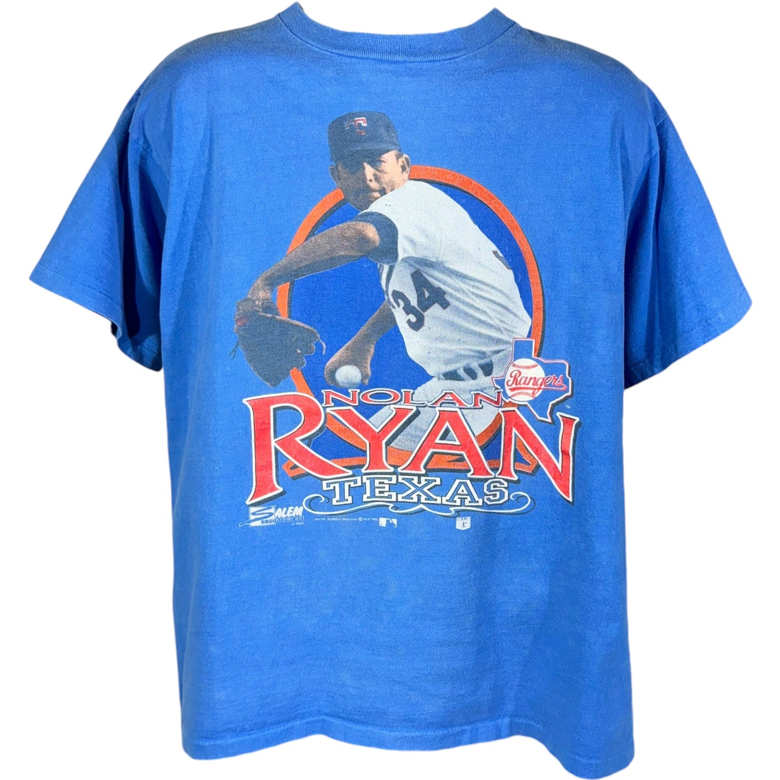 Vintage Texas Rangers Nolan Ryan #34 MLB Tee