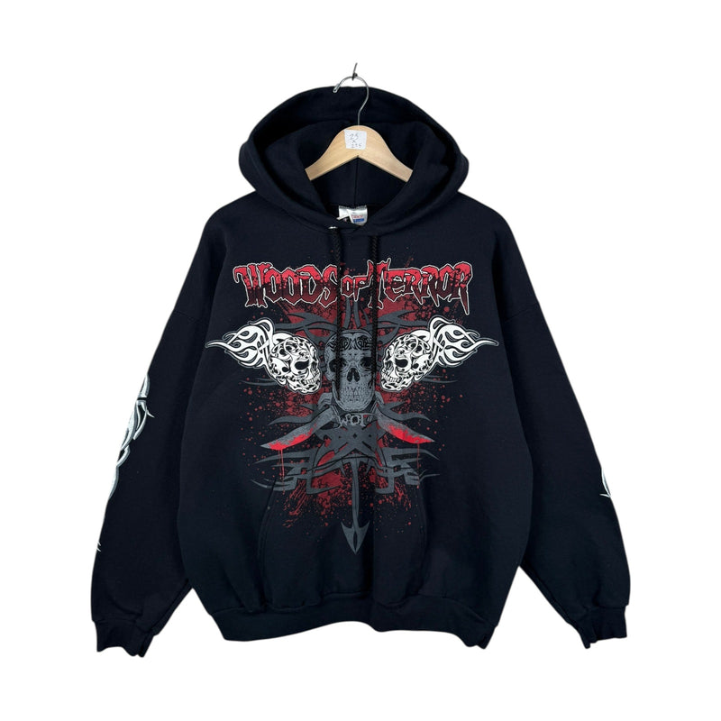 Vintage Woods of Terror Skulls & Tribal Hoodie