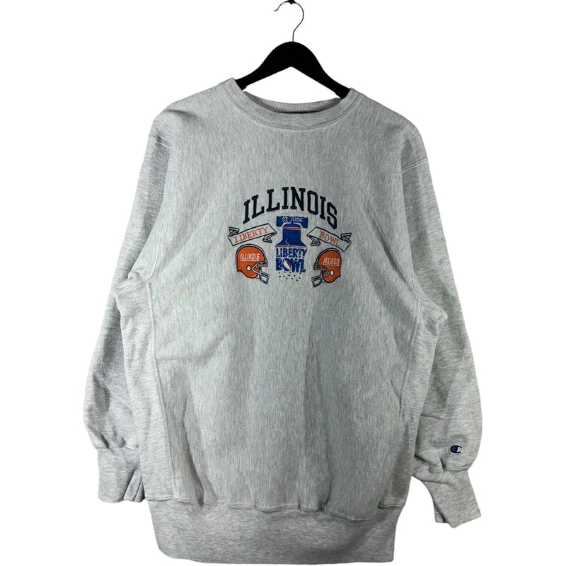 Vintage Illinois Football Champion Reverse Weave Crewneck