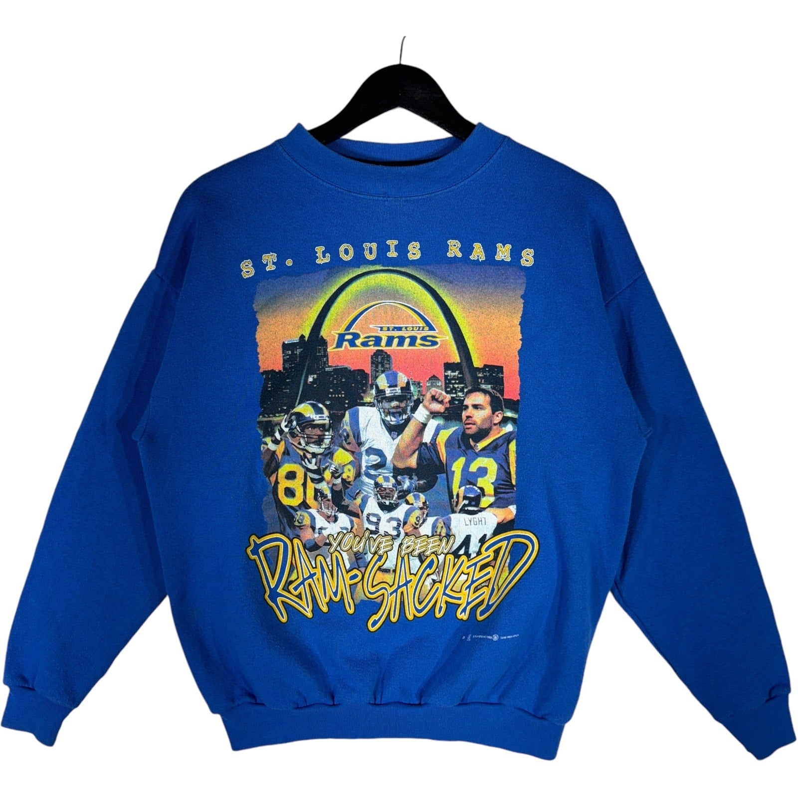 Vintage St. Louis Rams " You've Been Ram-Sacked " Crewneck