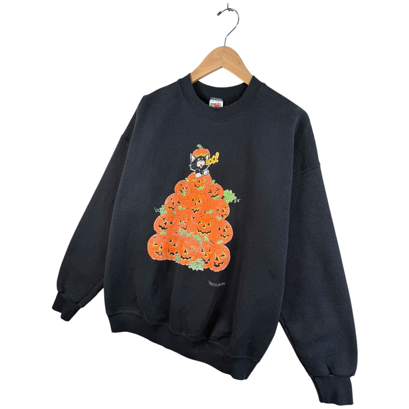 Vintage Halloween Jack-O’-Lantern Pumpkin Crewneck