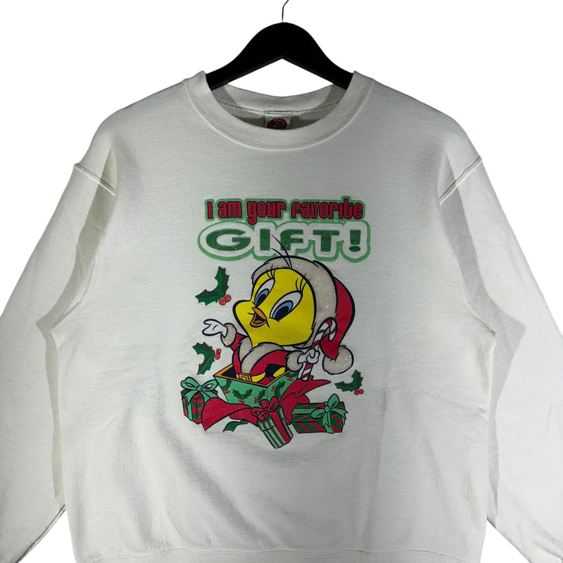 Vintage Looney Tunes Tweety Bird Christmas Gift Crewneck