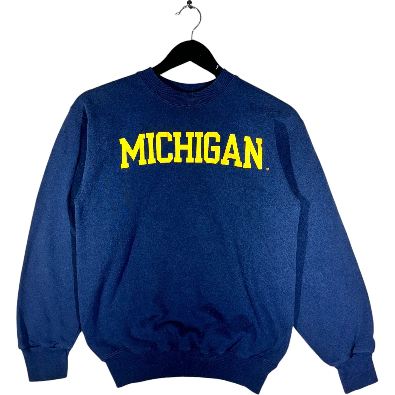 Vintage Champion University Of Michigan Spell Out Crewneck