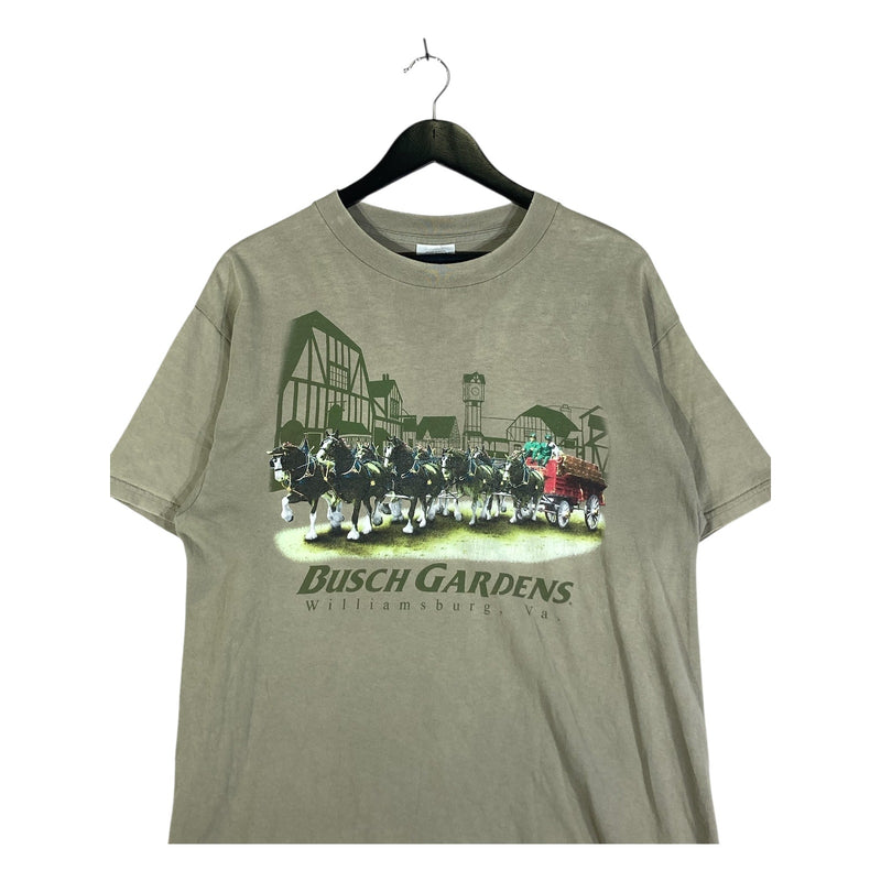 Vintage Busch Gardens Williamsburg VA Souvenir T-Shirt