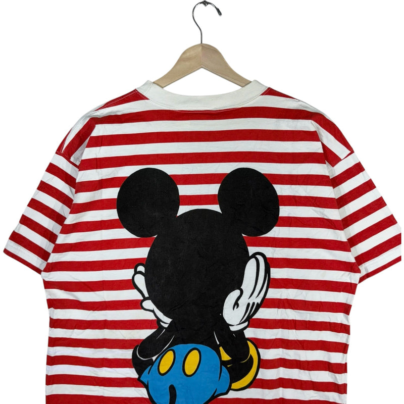 Vintage Disney Mickey Mouse Striped Tee