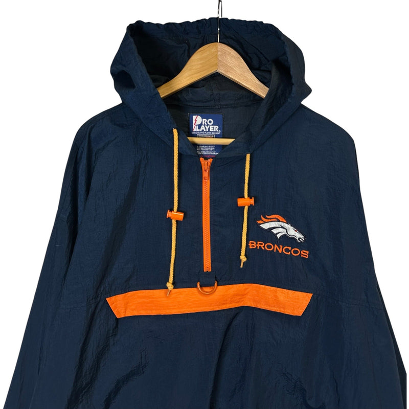 Vintage Pro Player Denver Broncos NFL Anorak Jacket 90s