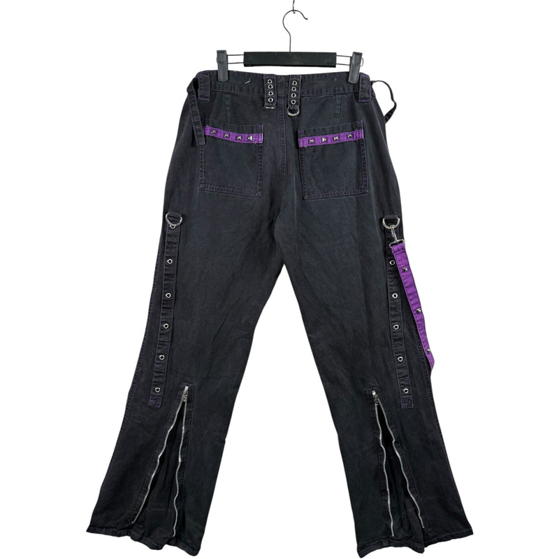 Vintage Tripp NYC Goth Rave Bondage Straps Pants 35