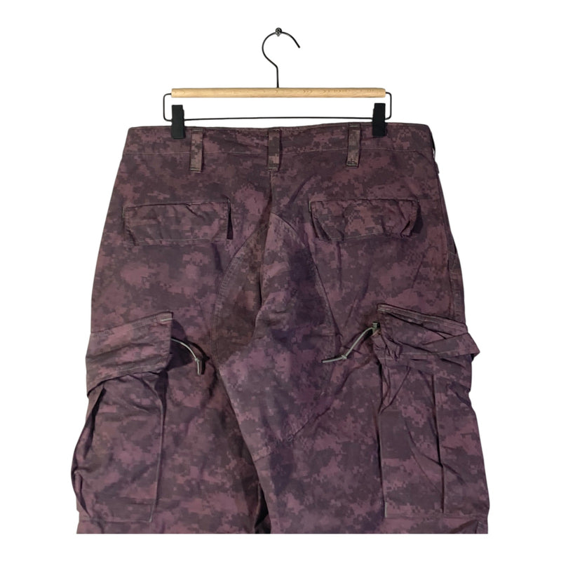 Vintage Camouflage Cargo Pockets Shorts 34x12