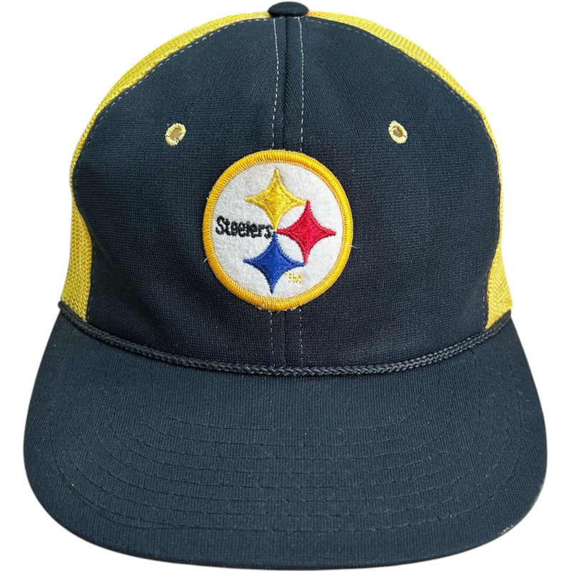 Vintage Pittsburgh Steelers Logo NFL Snapback Trucker Hat