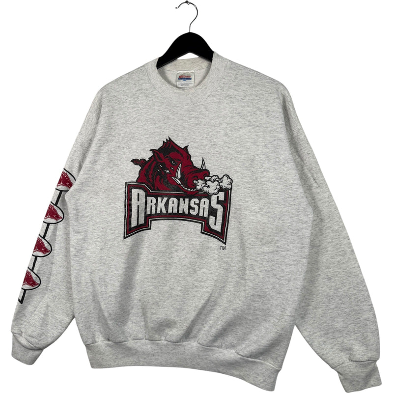 Vintage University Of Arkansas Razorbacks Mascot Crewneck