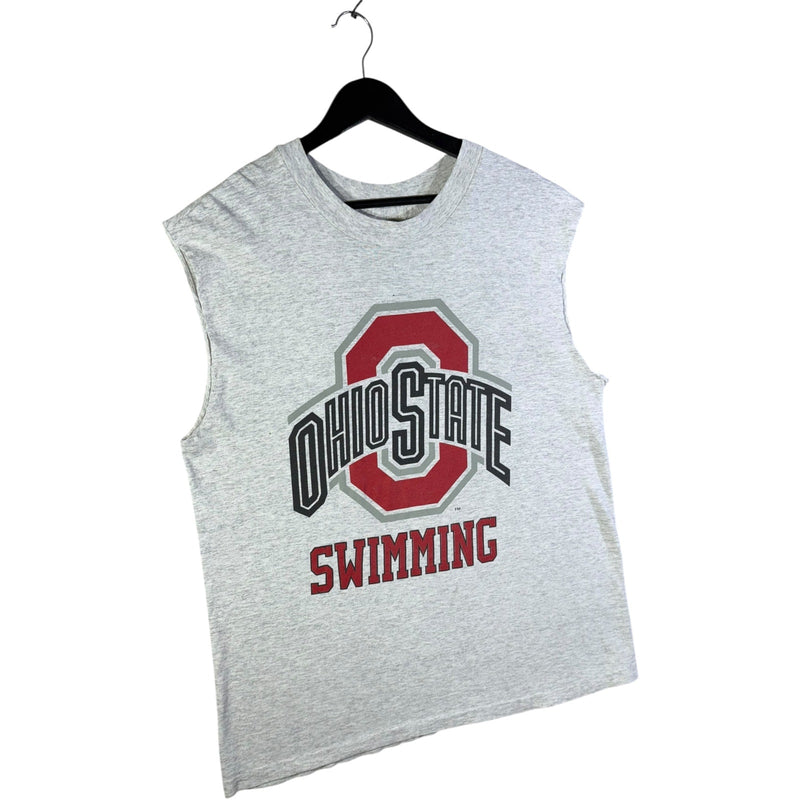 Vintage Ohio State Swimming Muscle Sleeve Tank Top