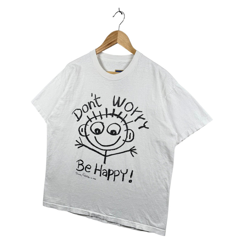 Vintage Positive Smiley Graphic T-Shirt