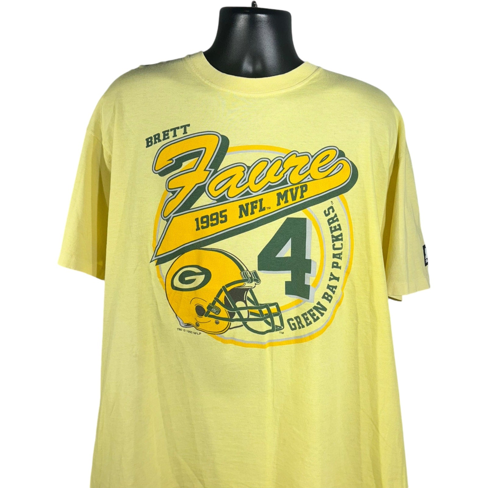 Vintage Starter Brett Favre #4 MVP Green Bay Packers Tee 1995