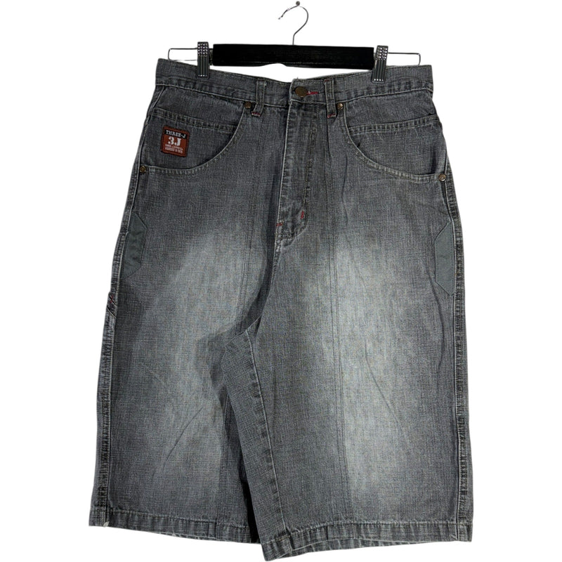 Y2K Three-J Faded Denim Shorts 32x13