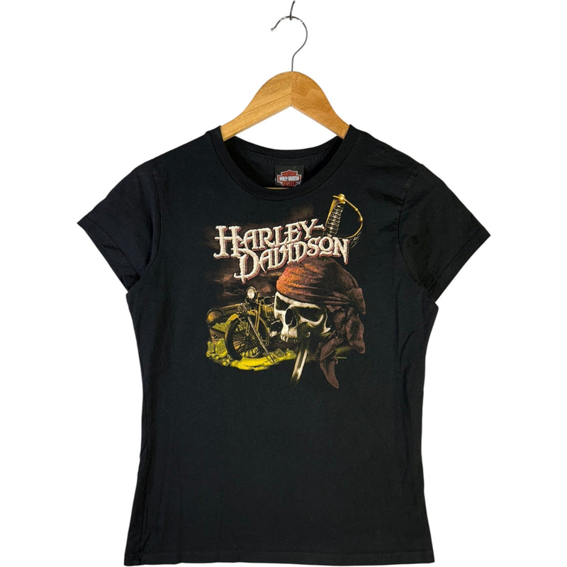 Vintage Harley Davidson Pirate Skull Women's T-Shirt