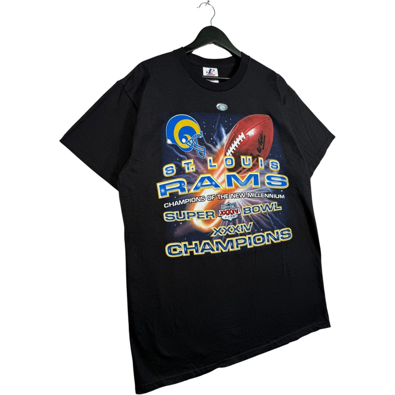 Vintage St Louis Rams Super Bowl 34 Champs NFL T-Shirt