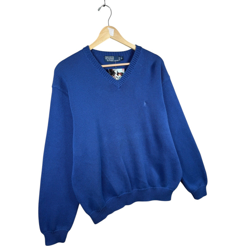 Vintage Polo Ralph Lauren V-Neck Knit Sweater
