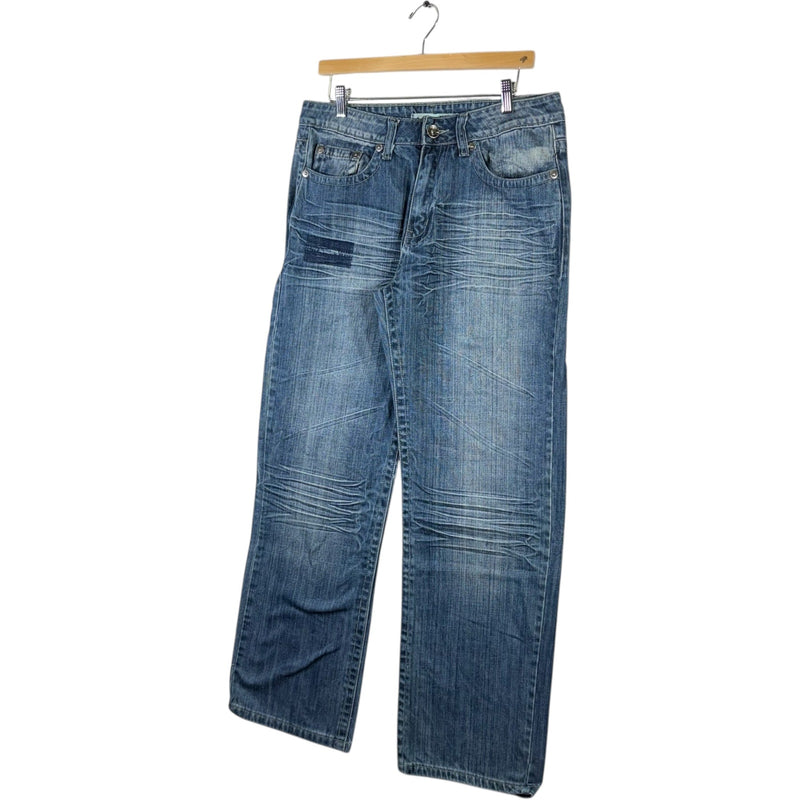 Y2K  Cinque Embroidered Wide Leg Denim Jeans 36/50