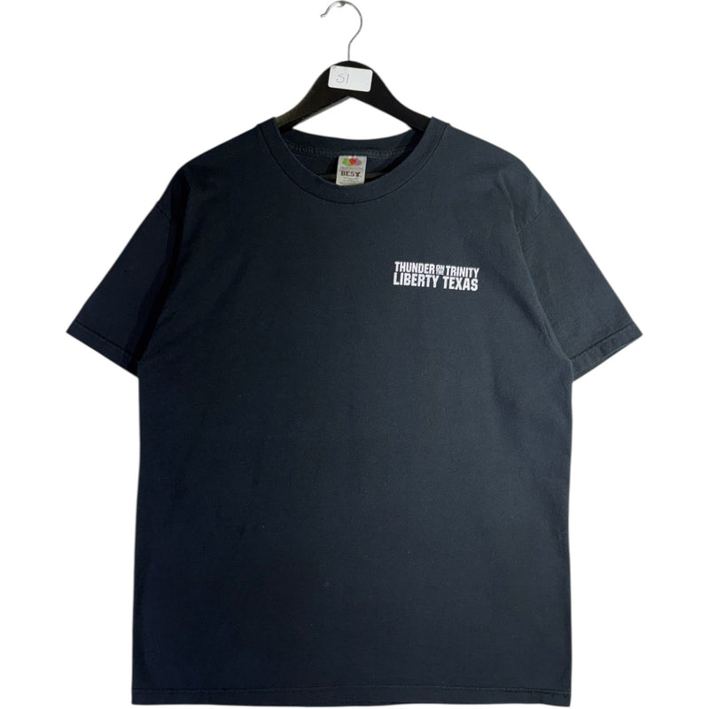 Vintage Thunder on the Trinity Motorcycle T-Shirt