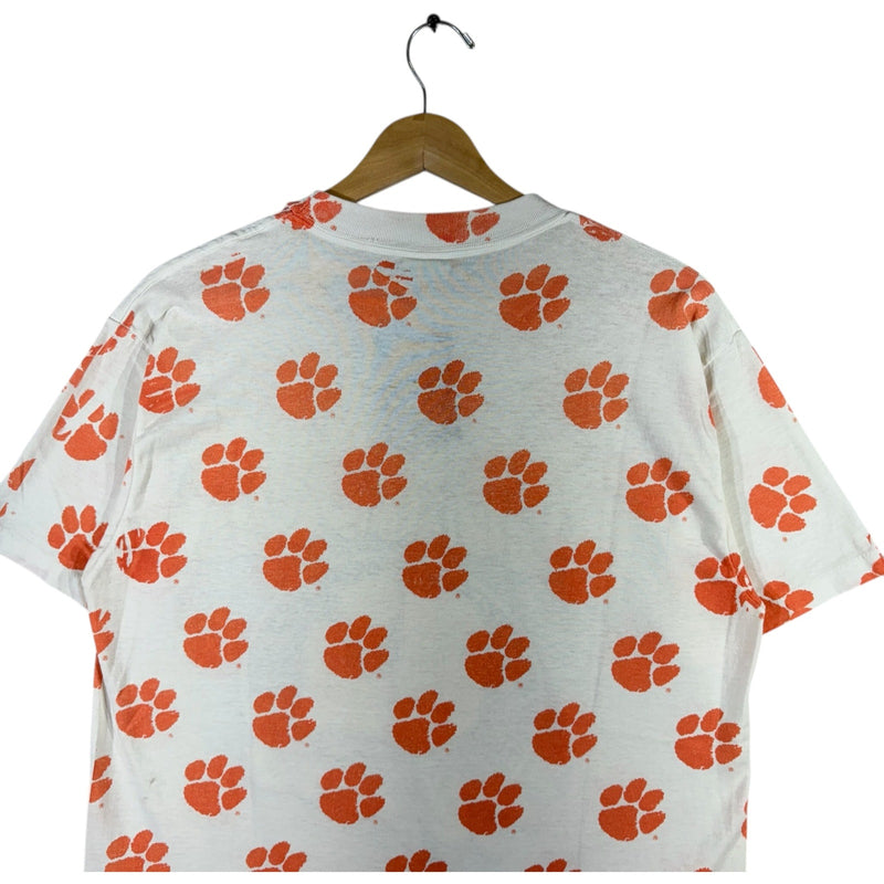 Vintage Clemson Tigers University AOP Tee