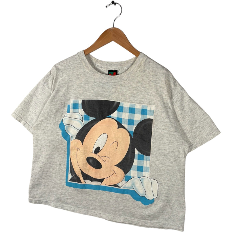 Vintage Mickey Mouse Peeking Through Cropped Tee