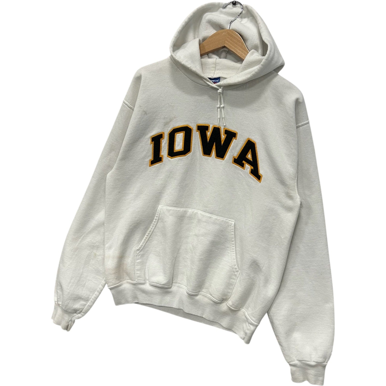 Vintage Champion University Of Iowa Spellout Hoodie