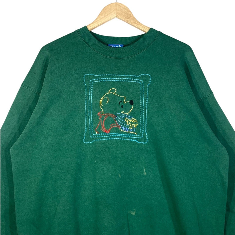 Vintage Embroidered Pooh Graphic Crewneck