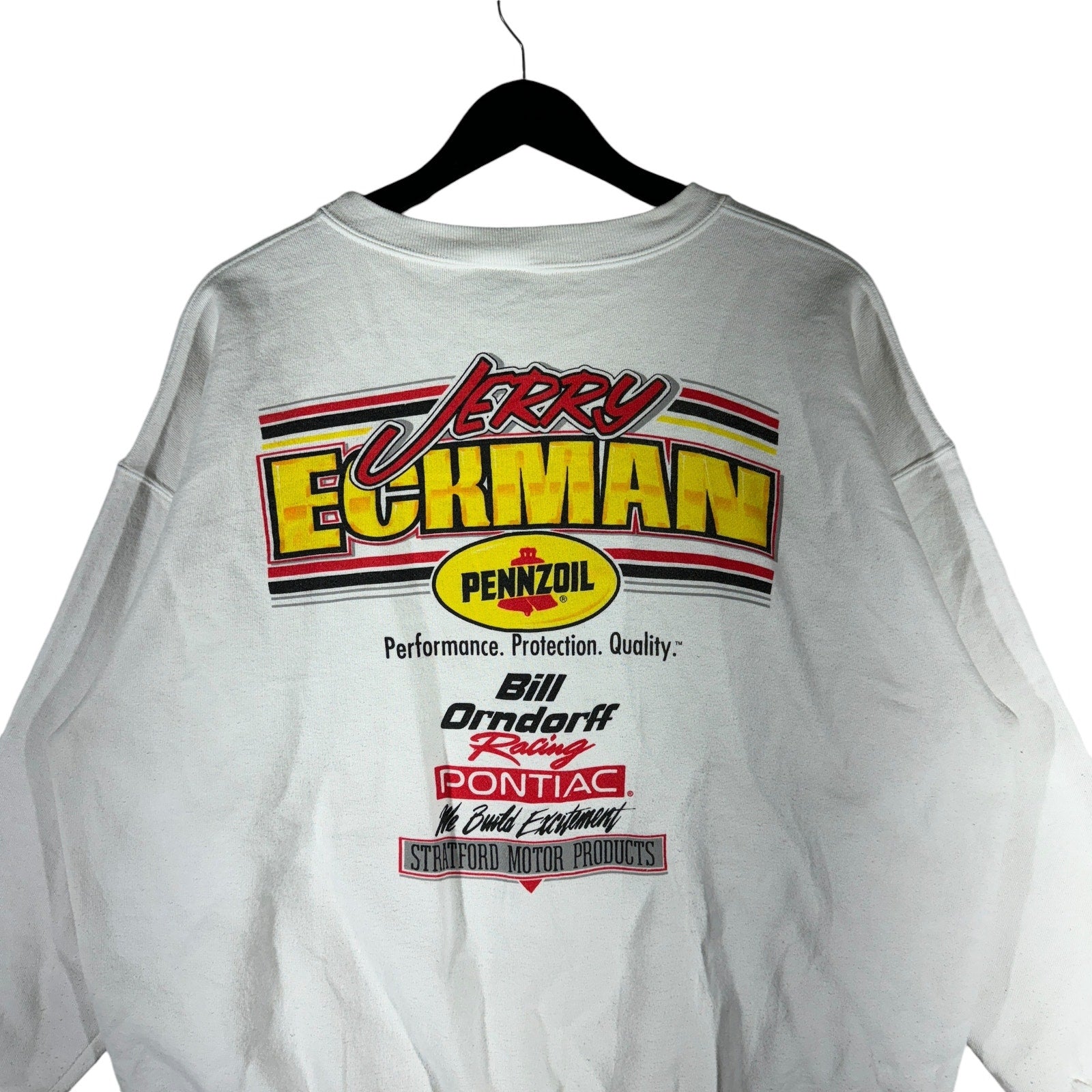 Vintage Jerry Eckman Pontiac Racing Crewneck