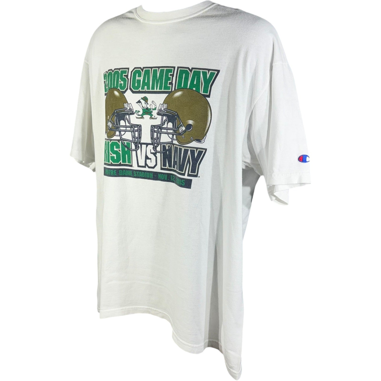 Vintage Champion Notre Dame vs. Navy Game Day Tee