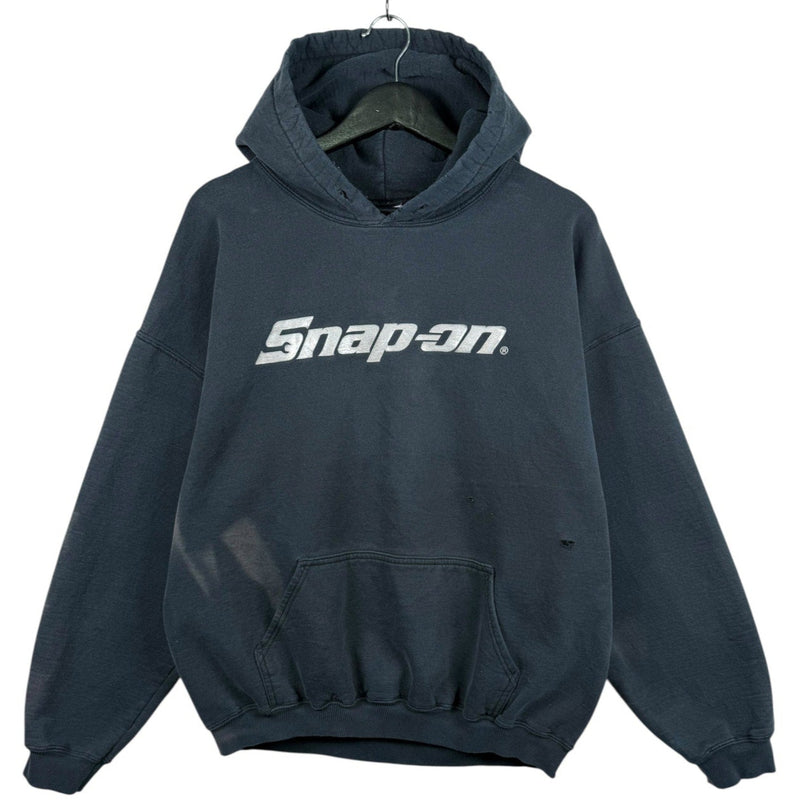 Vintage Gildan Snap-on Pullover Hoodie